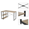 Corner Computer Desk with Shelves L-shaped Writing Study Table Workstation Home