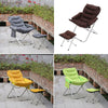 Folding Lazy Single Sofa Accent Chair Footstool Set Room Balcony Recliner Couch