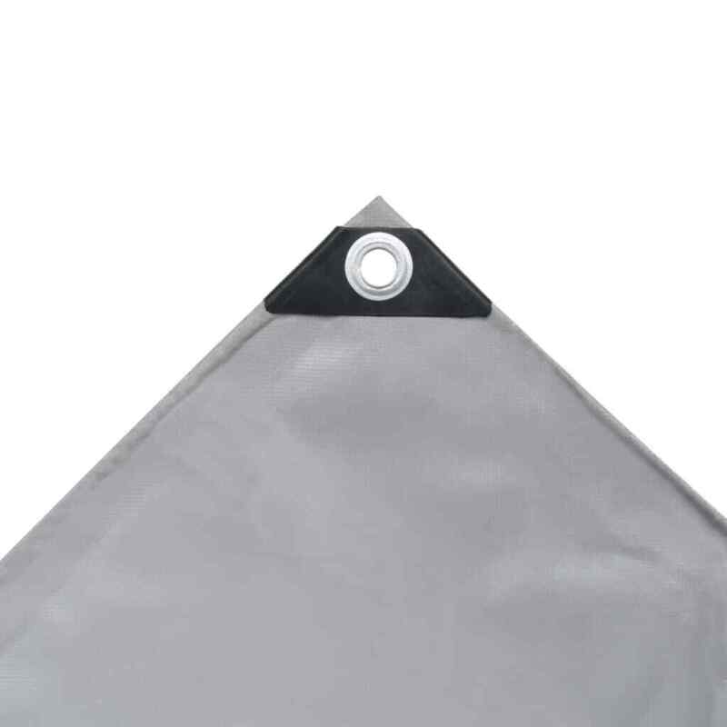 Tarpaulin 650 g/m² 6x8 m Grey H9C0