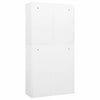 Office Cabinet White 90x40x180 Steel V5U8