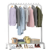 Heavy Duty Clothes Rail Rack Garment Hanging Display Stand Shelves Shoes Storage