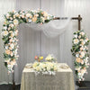 Bushy Artificial Flower Row Wedding Arch Top Table Backdrop Arrangement Decor