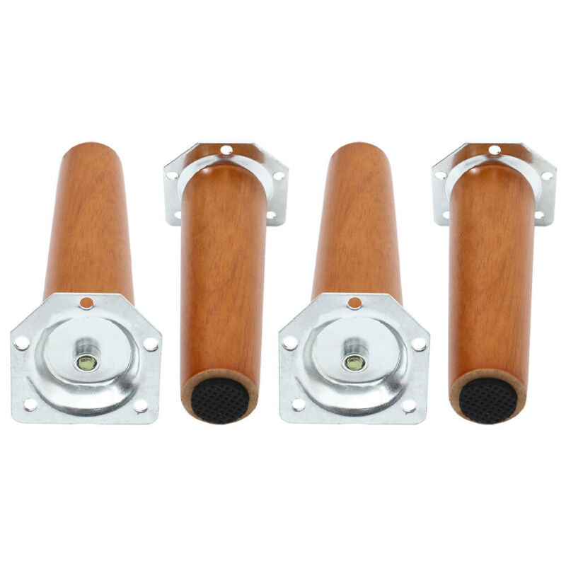 4x Wooden Furniture Legs Tapered Beech/Oak Feet For Table/Chair/So