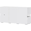 Modern Cabinet Cupboard Sideboard TV Unit High Gloss 2 Doors 4 Drawers With LED