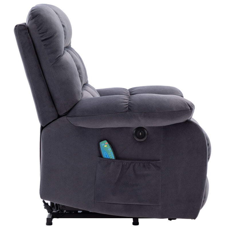 Electric Power Lift Riser Recliner Chair Sofa Massage & Heat Function Armchair