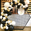 134PCS Black Gold Garland Balloon Arch Kit Birthday Wedding Baby Shower Kit UK