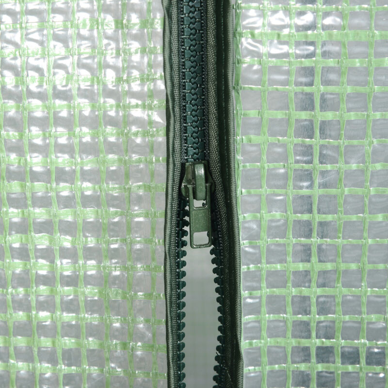 Greenhouse Garden Grow House PE Outdoor Green Steeple House w/ Shelf Plant Tent