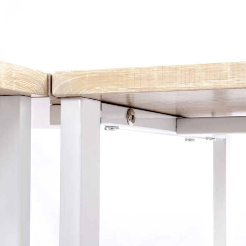 L-shape Corner Computer Desk Large Writing Study Table Home Office Workstation