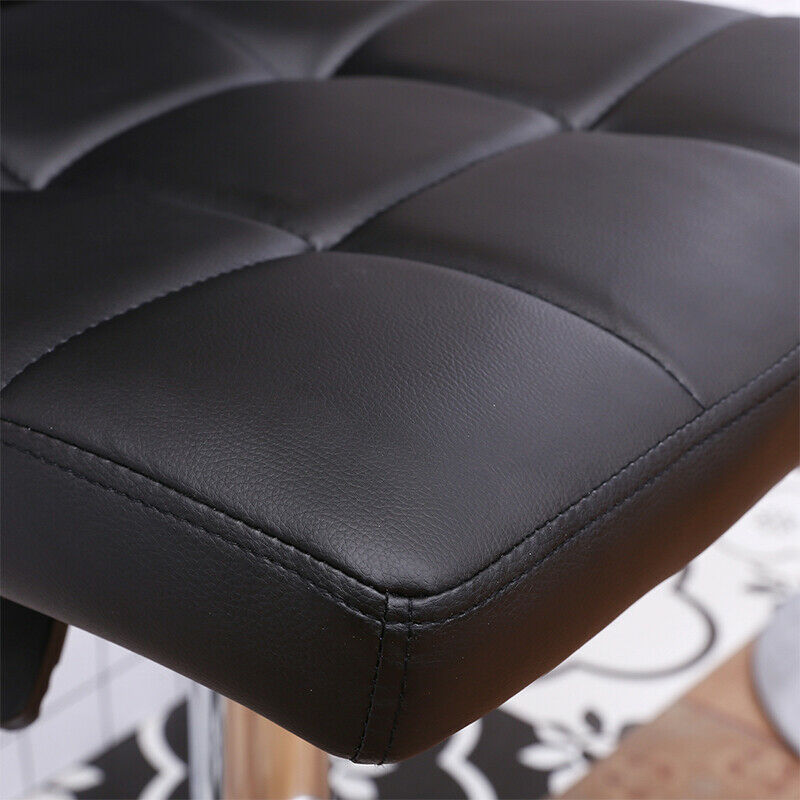 2x Bar Stools with Backrest Adjustable Height Swivel Gas Lift Breakfast Bar Home