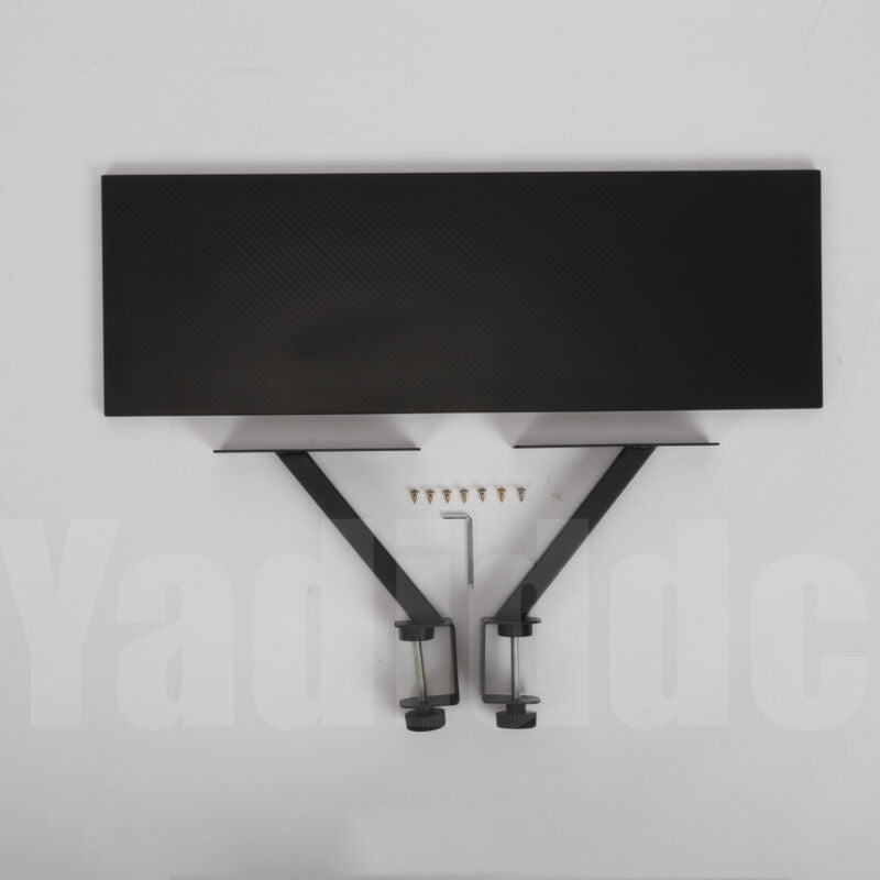 Floating Monitor Riser Desktop Speaker Stand Holder Desk Clamp-on Storage Shelf