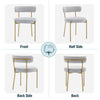 Set of 2 Dining Chairs Upholstered Accent Chairs Kitchen Chairs w/ Metal Legs MR