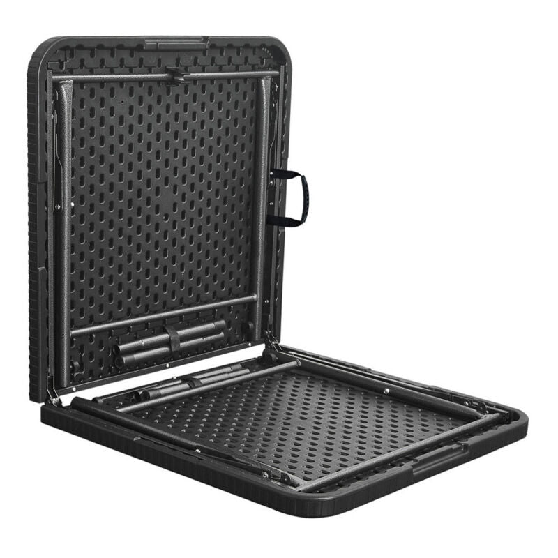 5-Piece Bistro Set Folding Rattan Garden Furniture Table Chairs Outdoor Balcony