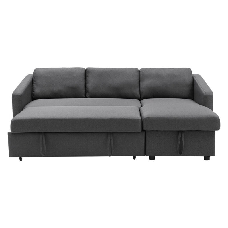3 Seater Corner Sofa Bed with Storage Left/Right L-Shaped Corners Sleeper Couch