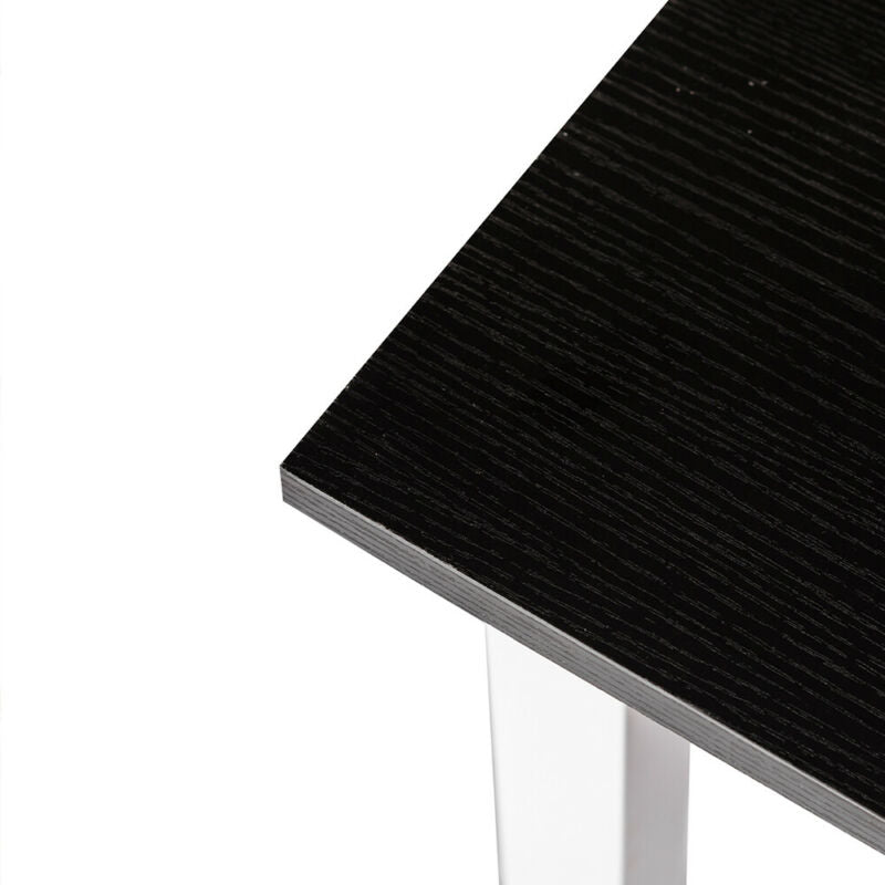 Black Computer Desk Laptop Table Office Desk with Bookcase Home Office Study BN