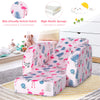 3 in 1 Kids Sofa Chair Children Flip Open Sofa Bed Toddler Soft Couch Lounger