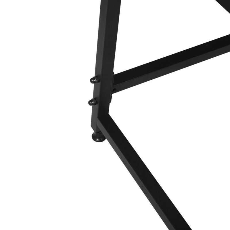 Computer Desk with 2 Tier Storage Shelves Study Writing Laptop Table Workstation