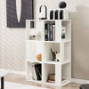 2PCS Bookshelf Display Shelf 3-tier Wooden Cube Storage Organizer Living Room