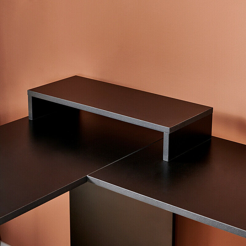 L-Shaped Computer Desk Corner PC Table Home Office with Shelves Large Space BN