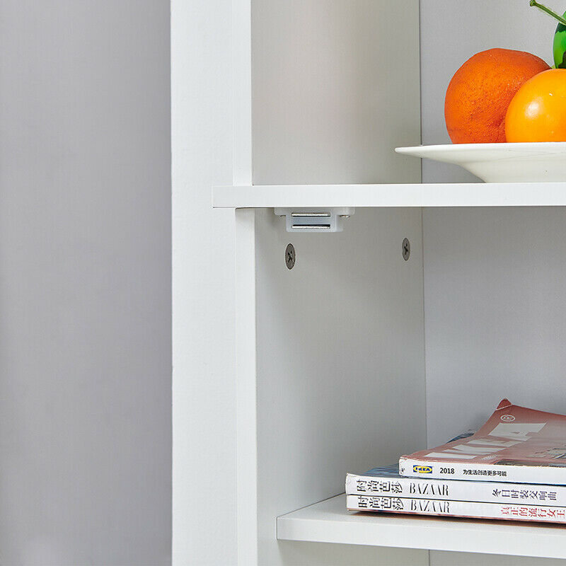 Storage Cabinet Display Unit with Door Shelf White Home Living Room Hallway BN