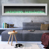 40/50/60/70inch Remote Control LED Electric Fireplace Glass 9 Colour Light