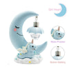 Resin Unicorn Moon LED Night Light Baby Children Nursery Room Bedside Lamp Gift