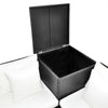 14 Pcs Rattan Garden Sofa Set Chairs Sofa Dining Table W/ Storage Box Black O1N6