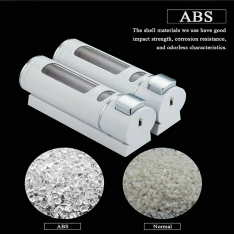 400ml Liquid Soap Shampoo Dispenser Wall Mounted Hand Wash Dispenser Bathroom UK