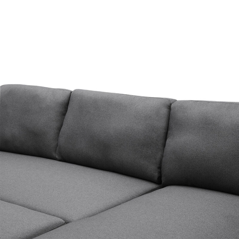 Corner Sofa Bed Pull-Out Sleeper Bed L-Shape Sofa Left/Right Hand Chaise Storage