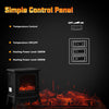 Electric Fireplace Log Burning Flame Effect Stove Fire Heater Thermal Wood 2000W