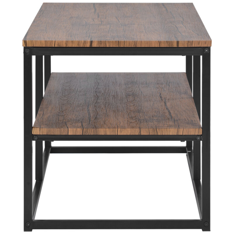 Console Table Sofa Table Side End Table with Storage Open Bookshelf Living Room