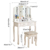 Modern Dressing Table Vanity Table Makeup Desk Dresser Set Home Bedroom Woman BN