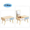 Dressing Table Vanity Table Makeup Desk with Mirror Drawer Storage 37cm Hight BN