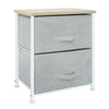 Fabric Chest of Drawers Bedside Cabinet Table Night Stand Storage Unit Cupboard
