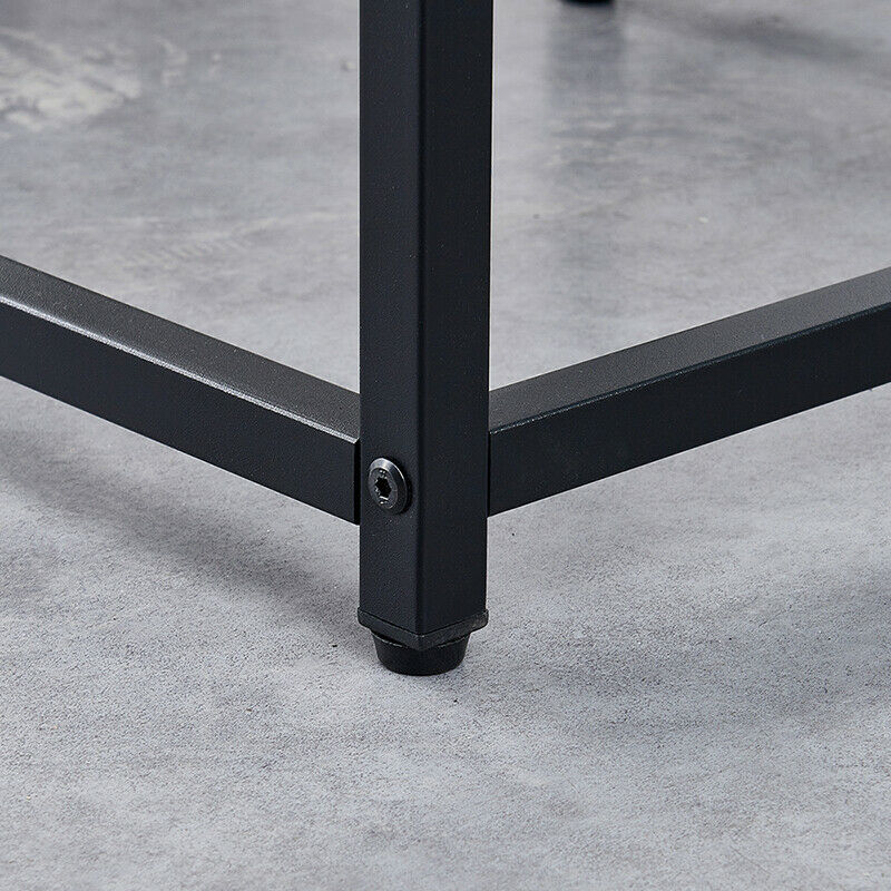 Set of 3 Coffee Table with 2 Stools Set Nesting Table Living Room Office Lounge