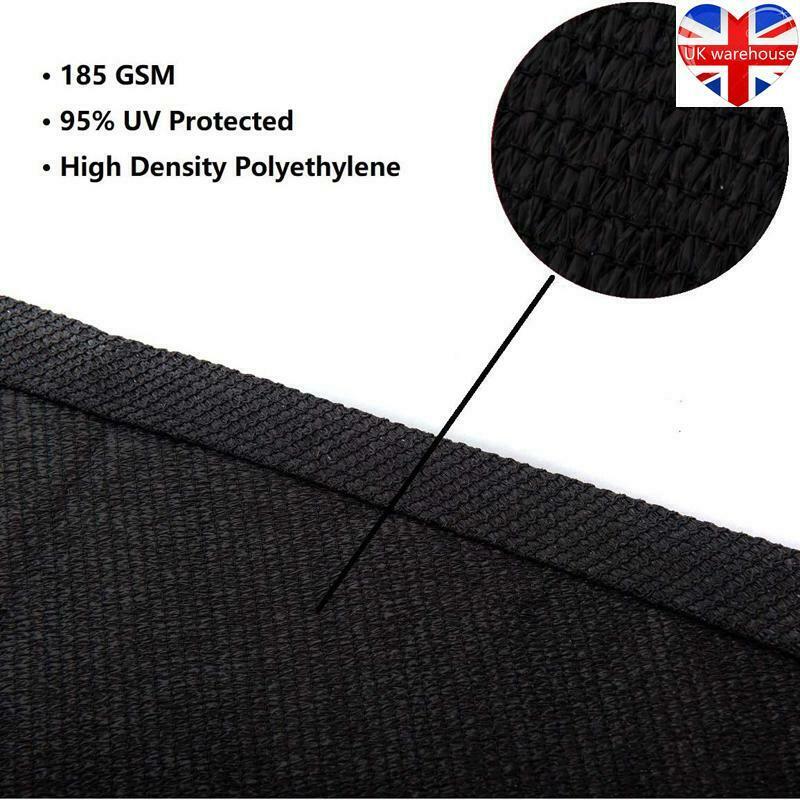 Sun Shade Sail Canopy Garden Patio Awning 98% UV Block Sunscreen Outdoor Screen