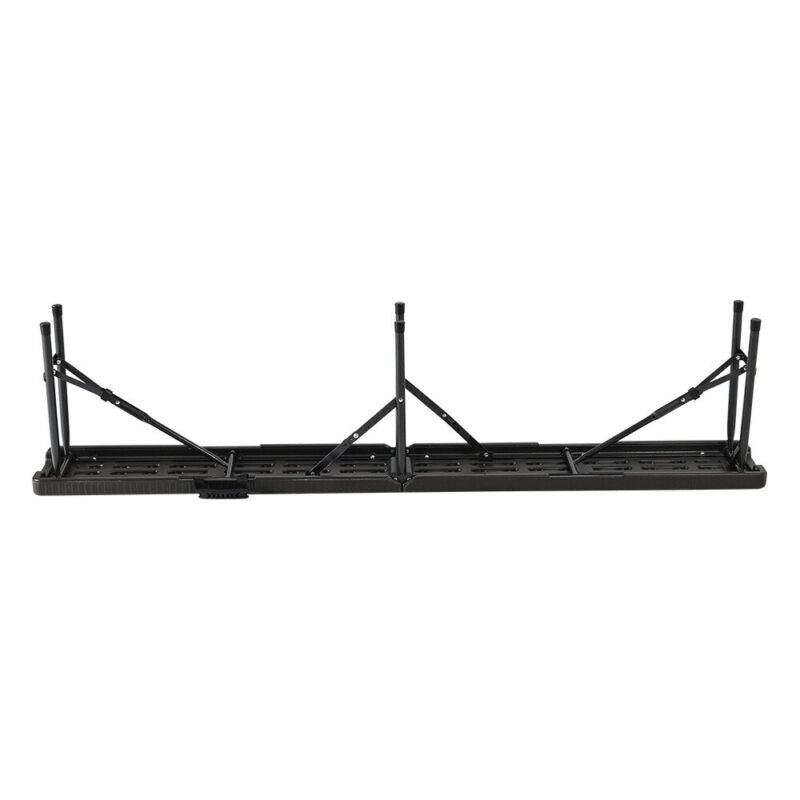 180cm Table 2 Benches Set PE Rattan Folding Garden Beer Picnic Tables Gathering