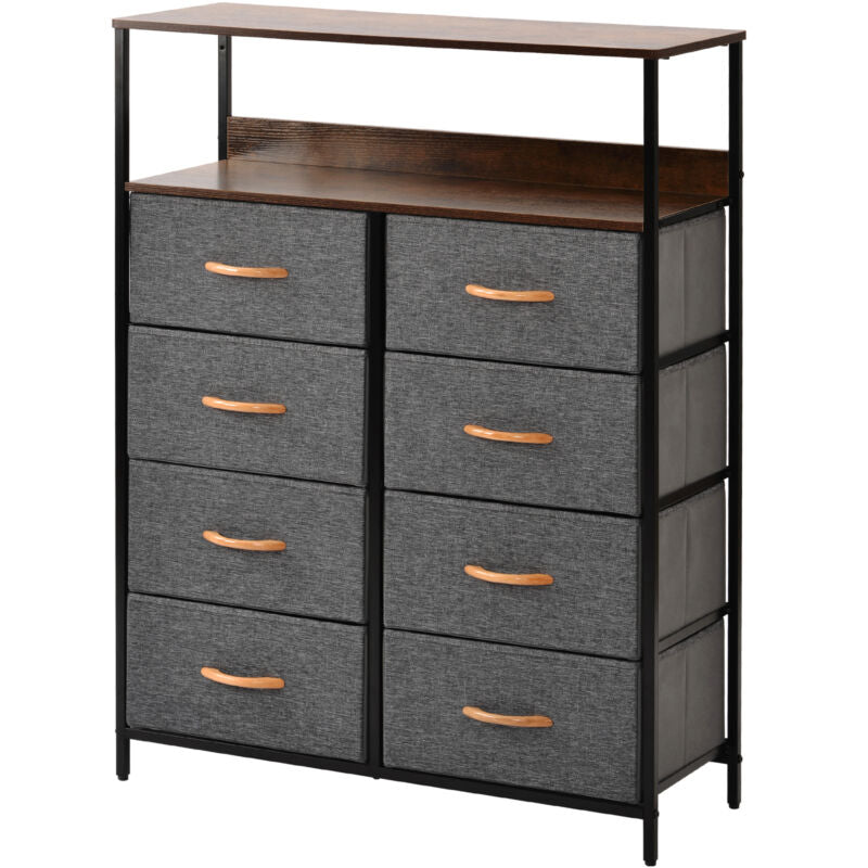 8 Drawers Chest of Drawers Unit Storage Cabinet Bedroom Furniture Hallway