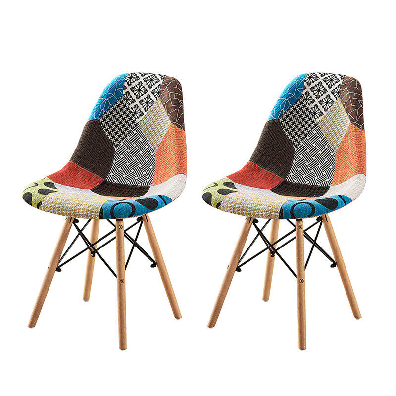 4Pcs Dining Chairs Soft Padded Seat Furniture Dining Office Lounge Office Home