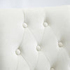 2x Velvet Dining Chairs Button Tufted with Rivets Knocker Lounge Chair Home BN