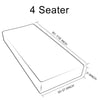 1-4 Seats Sofa Seat Cushion Covers Stretch Cushion Slipcovers Couch Protectors