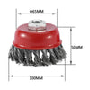 2PC 4PC Twist Knot Semi Wire Wheel Cup Brush Set For 115mm Angle Grinder