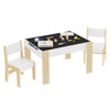 Kids Table and 2 Chairs Set Childrens Activity Storage Table Playroom Furniture