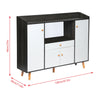 Sideboard 4 Doors 1 Drawer Cupboard Storage Cabinet Home Living Room Hallway BN