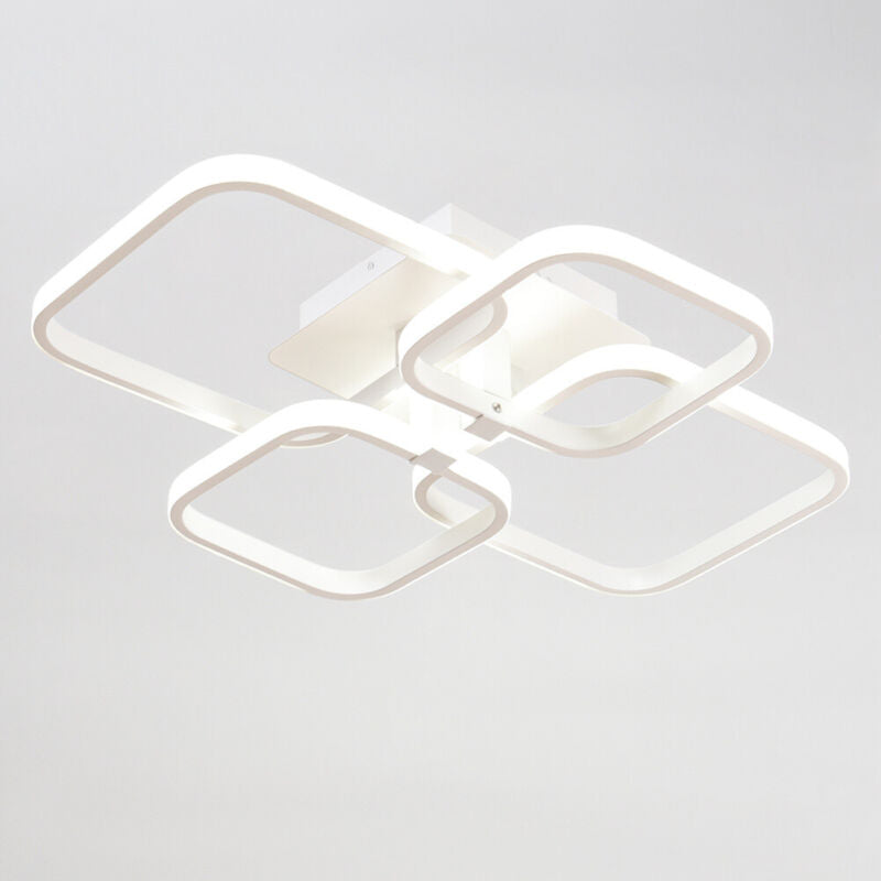 Square LED Ceiling Light Lamp Chandelier Lights Bedroom Living Room 4/6/8 Head