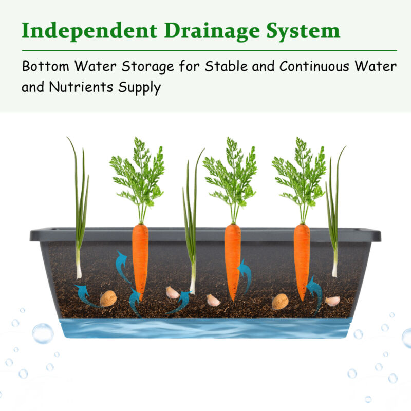 5-Tier Raised Garden Bed 113CM Vertical Flowers Vegetable Planter Box Decoration