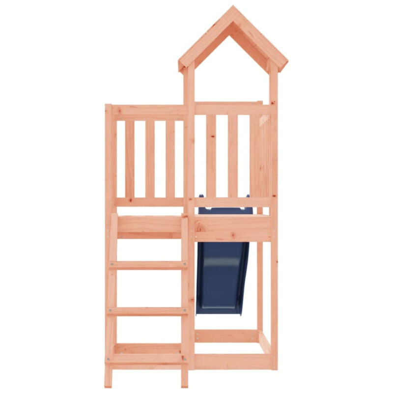 Playhouse with Slide Solid Wood A4P2