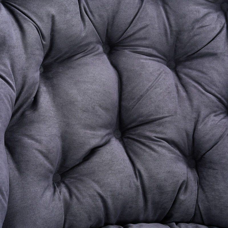 Folding Lazy Single Sofa Accent Chair Footstool Set Room Balcony Recliner Couch