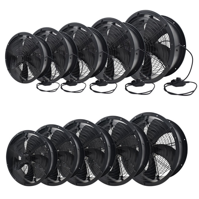 Heavy Duty Round/ Square Industrial Axial Flow Fan 2/4 Pole Extractor Air Blower