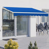 Manual Retractable Awning Patio Canopy Shelter 2X1.5M,2.5X2M,3X2.5M,3.5X3M,4X3M