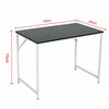 Modern Black Wooden Computer Desk Laptop PC Study Table Home Office Workstation